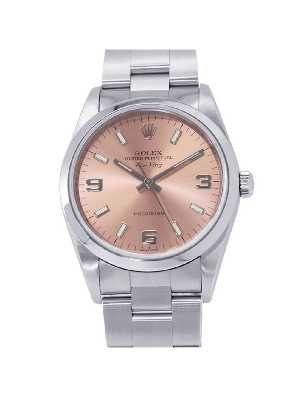 Rolex Air King D Number Watch Pink Dial